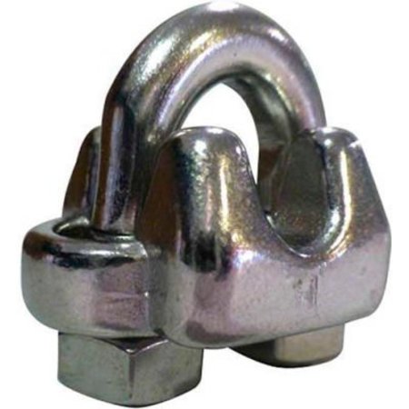 ADVANTAGE SALES & SUPPLY Advantage Stainless Steel Wire Rope Clip SWRC125P6 - 1/8" Diameter - Pack of 6 SWRC125P6